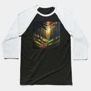 Sunrise over the forest Baseball T-Shirt